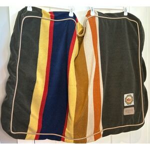 Pendleton Badlands National Park Fleece Dog Bed Cover Striped Green Multi Medium